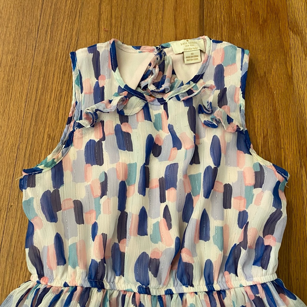 kate spade Formal Chiffon Brushstroke Multicolor  Dress - Picture 3 of 7